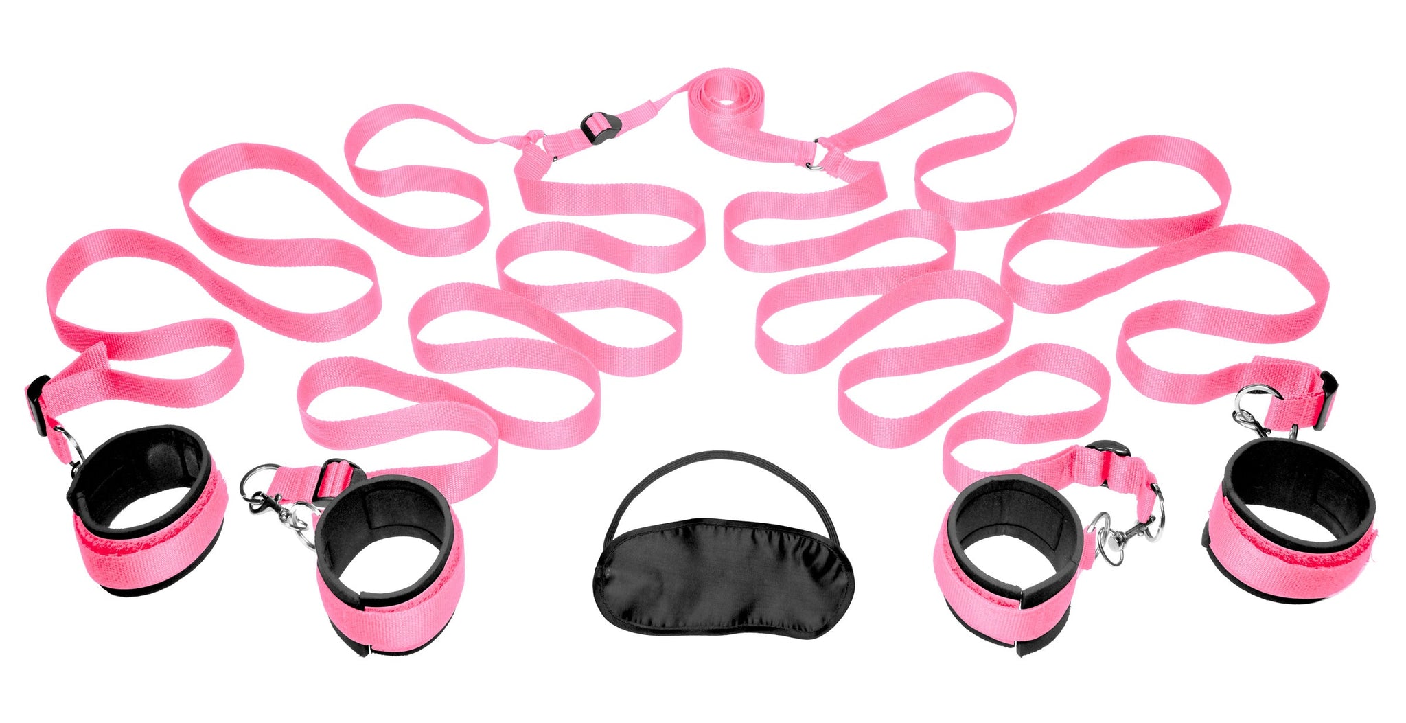 Bedroom Restraint Kit Pink for Unforgettable Intimate Play > Bondage Gear > Bed Restraints - Tophatter Daily Deals