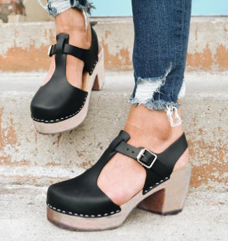 Block heel sandals women's shoes 0 - Tophatter Daily Deals