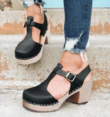 Block heel sandals women's shoes 0 - Tophatter Daily Deals