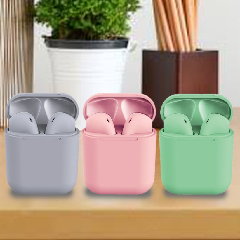 Rubber Matte Wireless Earbuds and Charging Case In-Ear Headphones - Tophatter Daily Deals