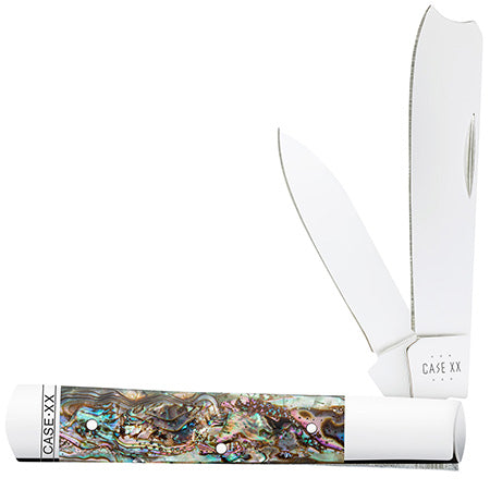 Case Razor Folding Knife - Smooth Abalone - 12027 Traditional Knives - Tophatter Daily Deals