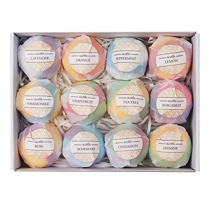 Bath Bombs Ball Explosion Salt Ball Gift Box 0 - Tophatter Daily Deals