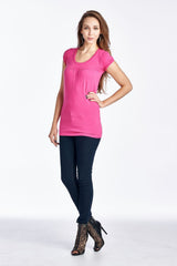 Women's Round Neck T-Shirt Top Tops - Tophatter Daily Deals