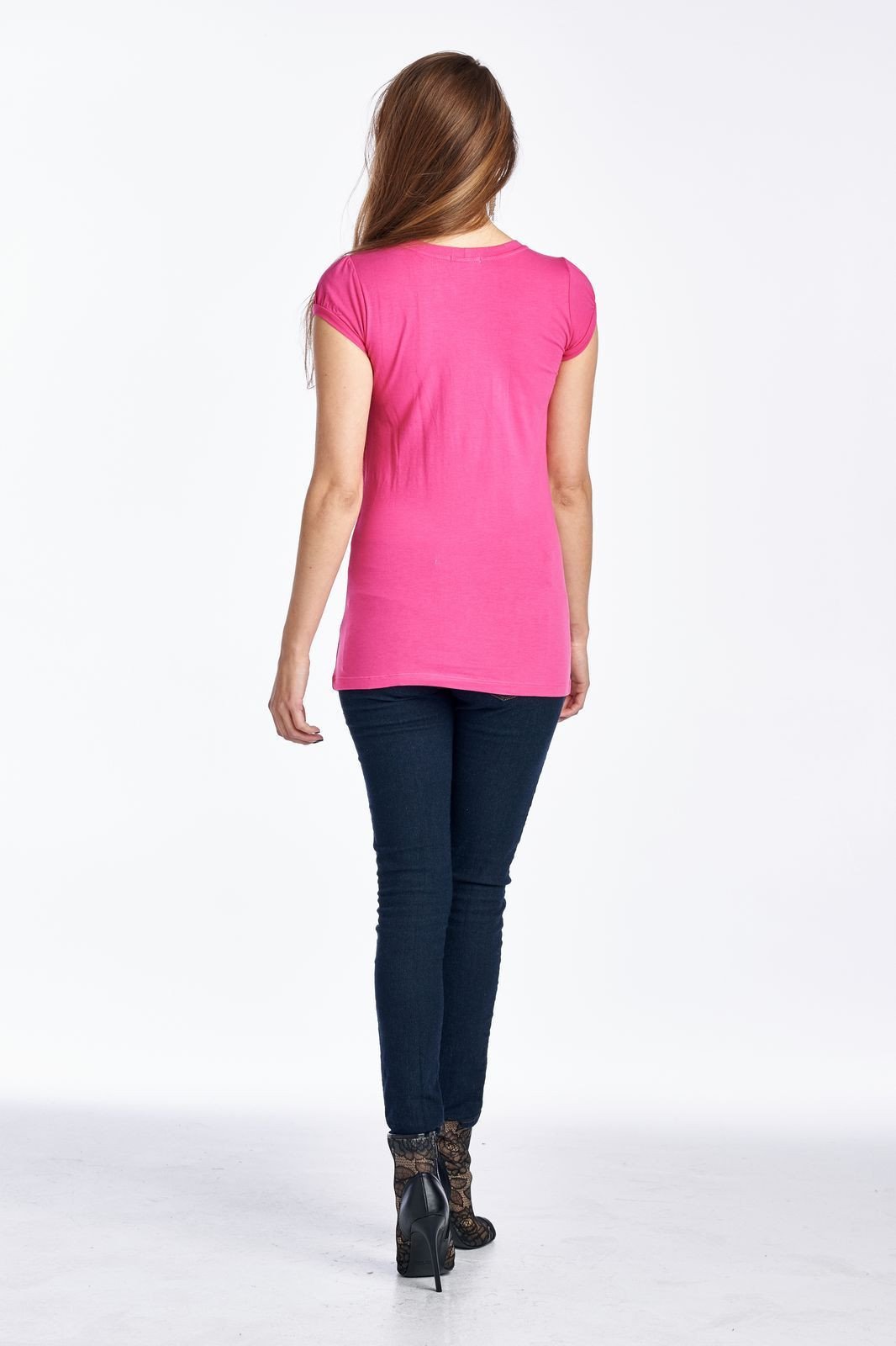 Women's Round Neck T-Shirt Top Tops - Tophatter Daily Deals