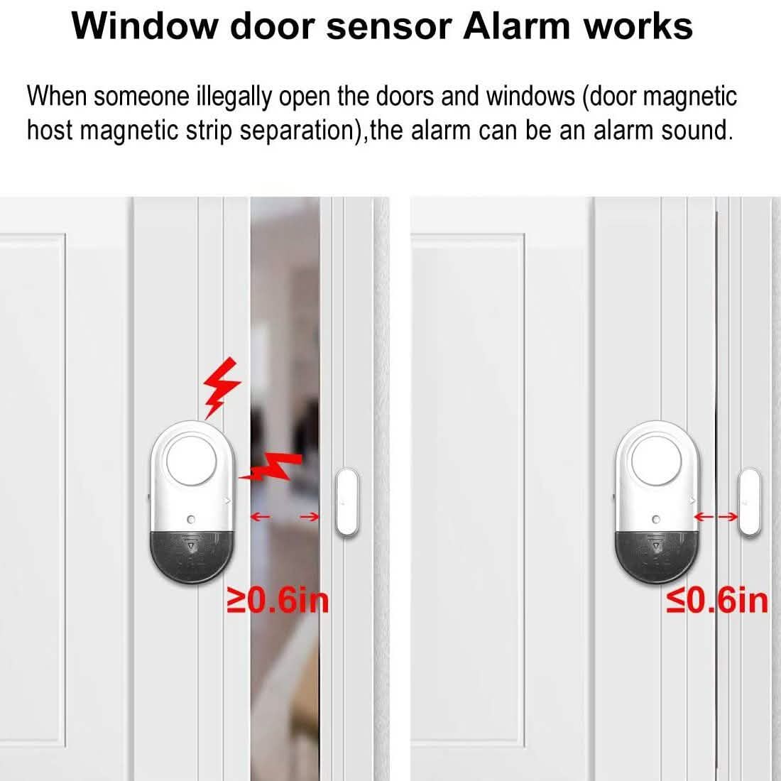 120DB Door Window Alarm Smart Home & Security - Tophatter Daily Deals