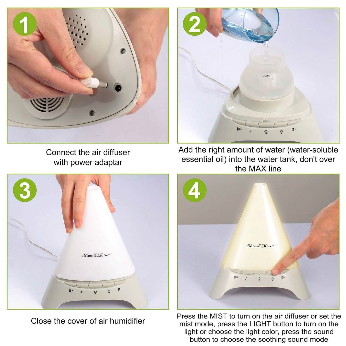 120ml Cool Mist Humidifier Ultrasonic Aroma Essential Oil Diffuser Health & Wellness - Tophatter Daily Deals