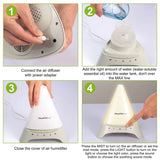 120ml Cool Mist Humidifier Ultrasonic Aroma Essential Oil Diffuser Health & Wellness - Tophatter Daily Deals