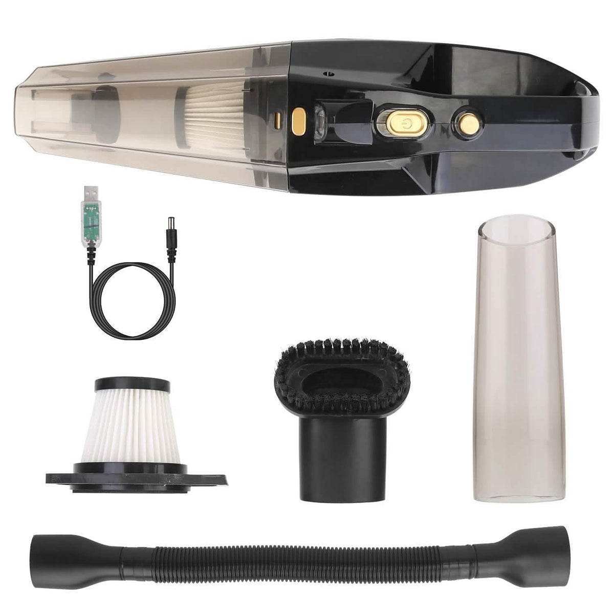 120W 8000PA Handheld Cordless Car Vacuum Cleaner with Accessory kit Automotive - Tophatter Daily Deals