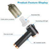 120W 9000PA Cordless Handheld Car Vacuum Cleaner with Searchlight Automotive - Tophatter Daily Deals