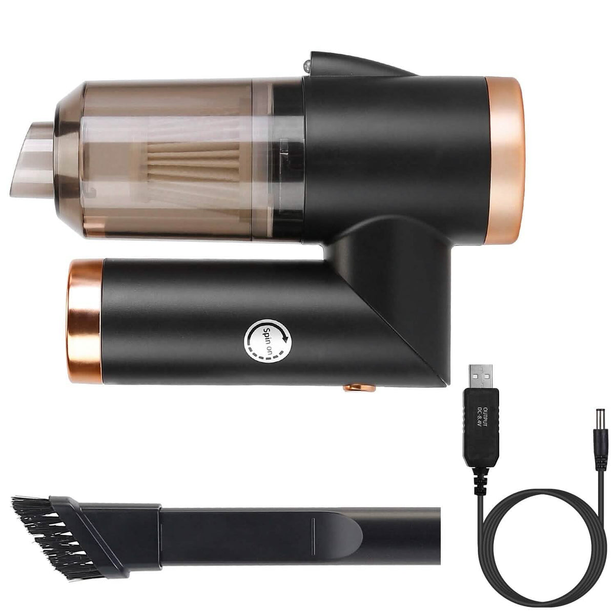 120W 9000PA Cordless Handheld Car Vacuum Cleaner with Searchlight Automotive - Tophatter Daily Deals
