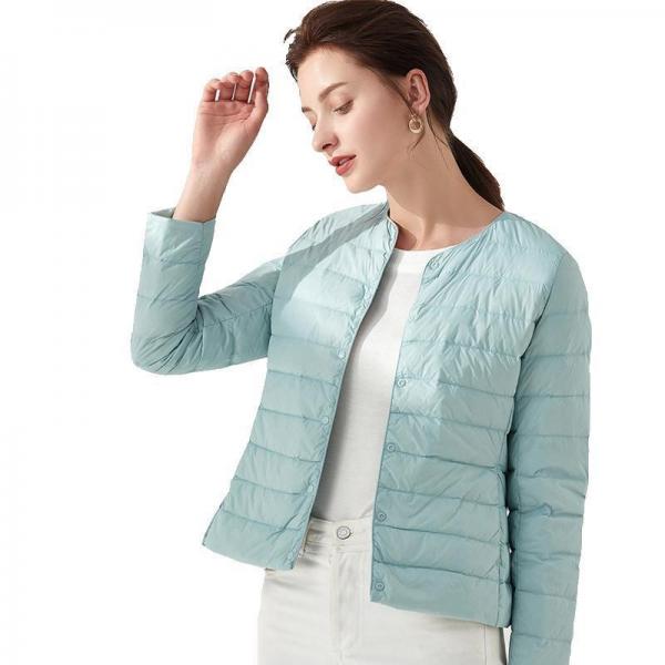 Round Neck Down Jacket Jacket - Tophatter Daily Deals