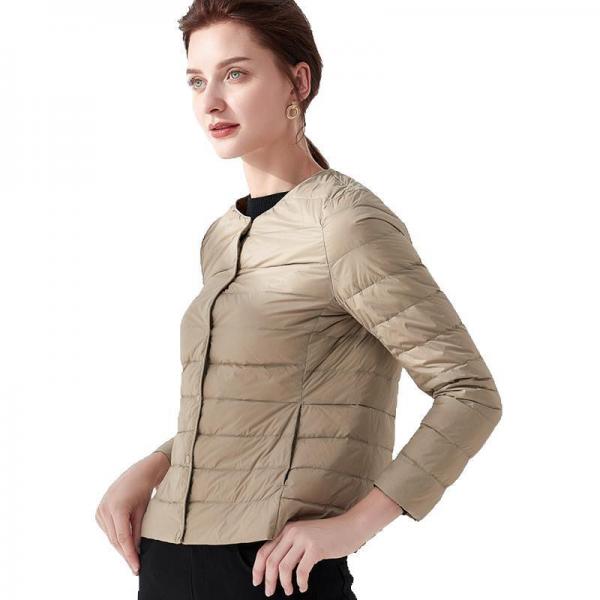 Round Neck Down Jacket Jacket - Tophatter Daily Deals