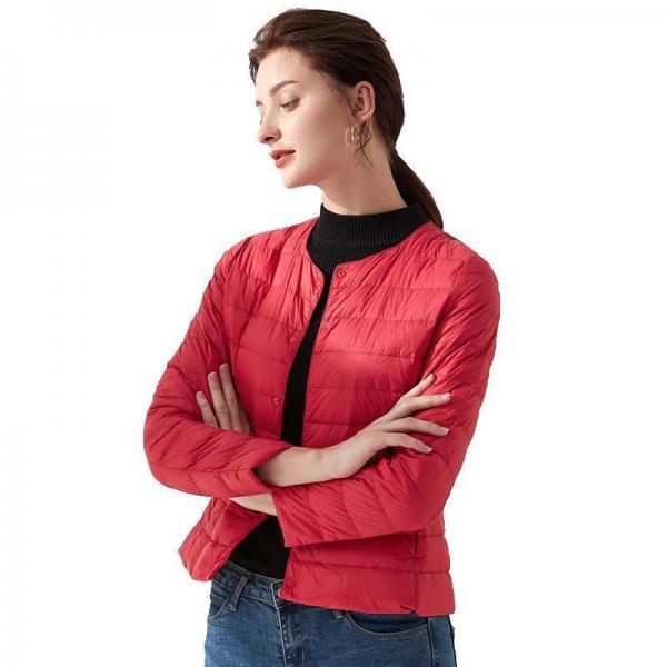 Round Neck Down Jacket Jacket - Tophatter Daily Deals