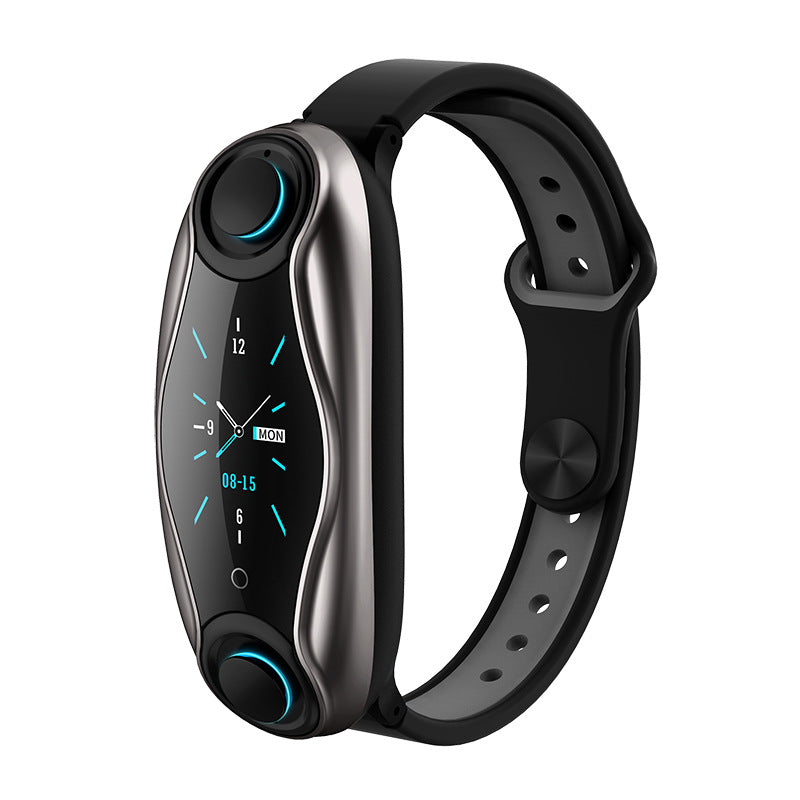 Bluetooth headset bracelet Black 7 - Tophatter Daily Deals