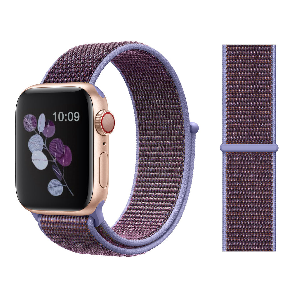 42 44mm Nylon Velcro Loopback Sports Watch Purple 0 - Tophatter Daily Deals
