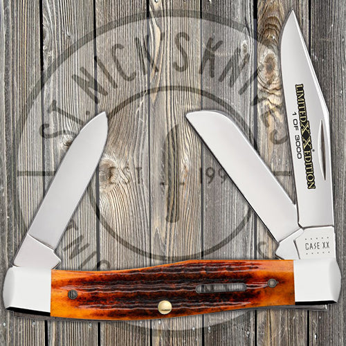 Case Medium Stockman - Limited Edition XXXVI - Second Cut Autumn Bone - 12184 Traditional Knives - Tophatter Daily Deals