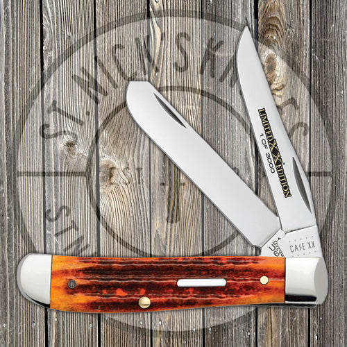 Case Mini Trapper - Limited Edition XXXVI - Second Cut Autumn Bone - 12188 Traditional Knives - Tophatter Daily Deals