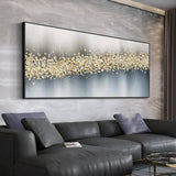 Abstract Foil Artwork Modern Decor Oil Painting On Canvas Lanscaple Pure Hand-painted Pictures Unframed 0 - Tophatter Daily Deals