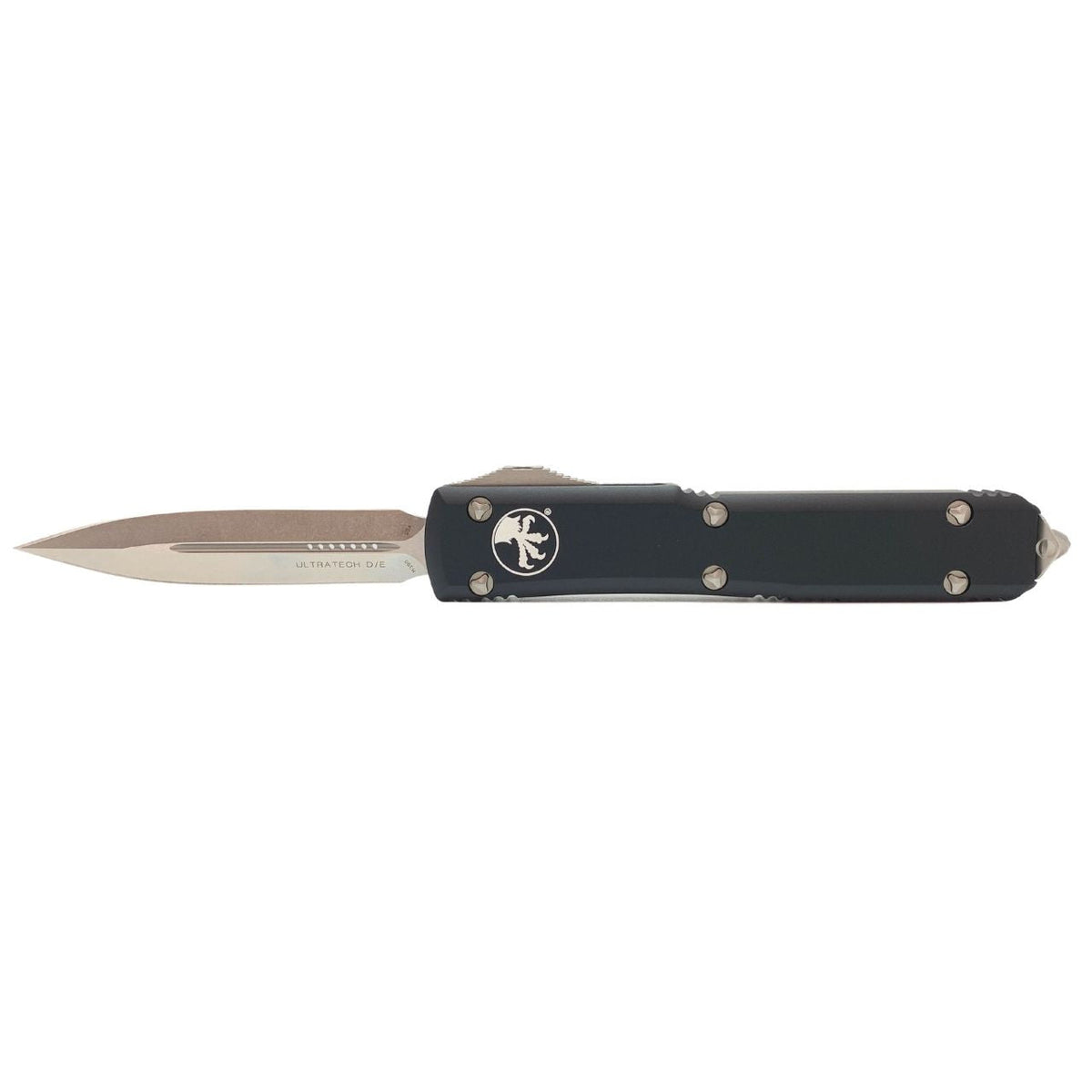 Microtech Ultratech - Black Chassis - Stonewash Blade - OTF - 122-10 Automatic Knives - Tophatter Daily Deals