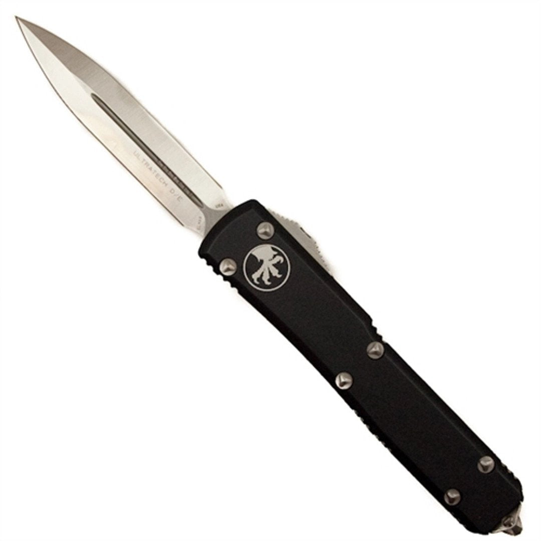 Microtech Ultratech - D/E Blade - Black Chassis - 122-4 Automatic Knives - Tophatter Daily Deals