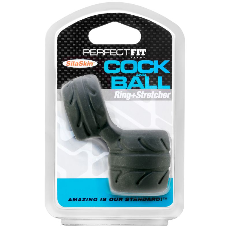 Perfect Fit Cock and Ball Ring and Stretcher – Cock Ring and Ball Stretcher > Sex Toys For Men > Ball Stretchers - Tophatter Daily Deals