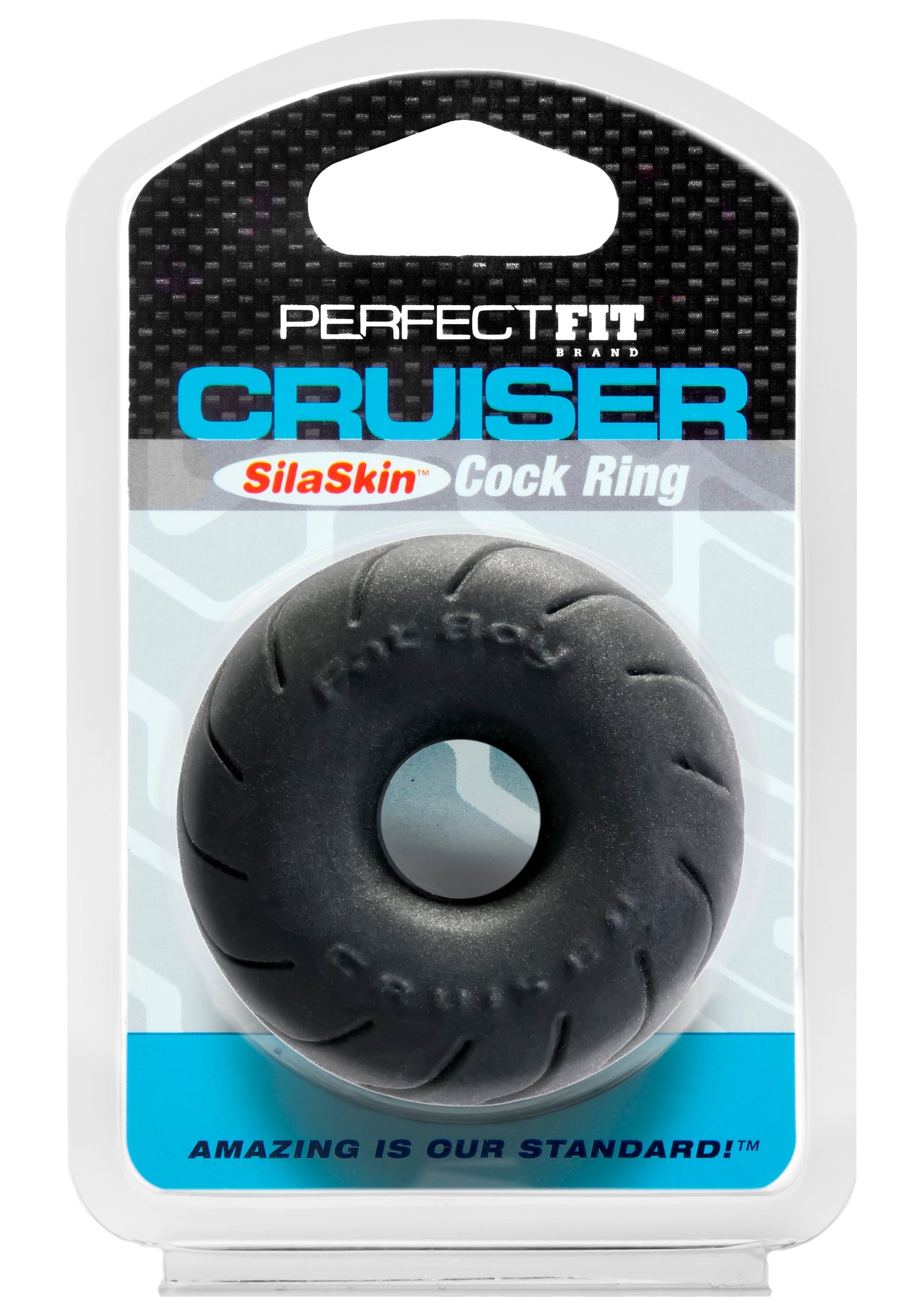 Cruiser Ring 2.5in SilaSkin Black > Cock Ring > Single - Tophatter Daily Deals