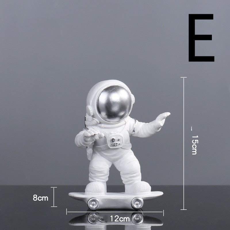 Astronaut Spaceman Decoration TV Cabinet Wine Cabinet Book E Silver 0 - Tophatter Daily Deals