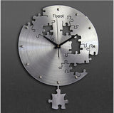16 Inch Circilar Creative Wall Clock Art Wall Watch Modern Design Living Room And Bedroom Mute Clock Wall Home Decor Wall Clocks 0 - Tophatter Daily Deals