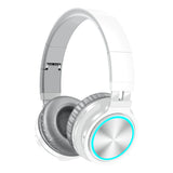 B12 headset wireless folding universal headset White gray 0 - Tophatter Daily Deals