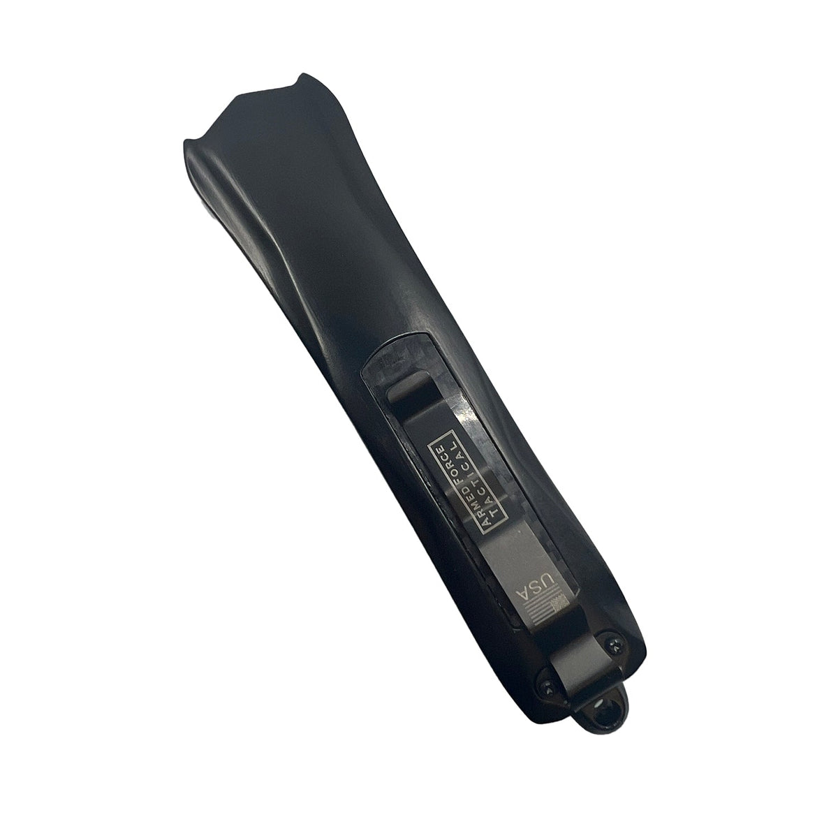 Carbon Fiber Automatic OTF Knife w/ Belt Clip Knife - Tophatter Daily Deals