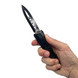 Carbon Fiber Automatic OTF Knife w/ Belt Clip Knife - Tophatter Daily Deals