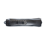 Carbon Fiber Automatic OTF Knife w/ Belt Clip Knife - Tophatter Daily Deals