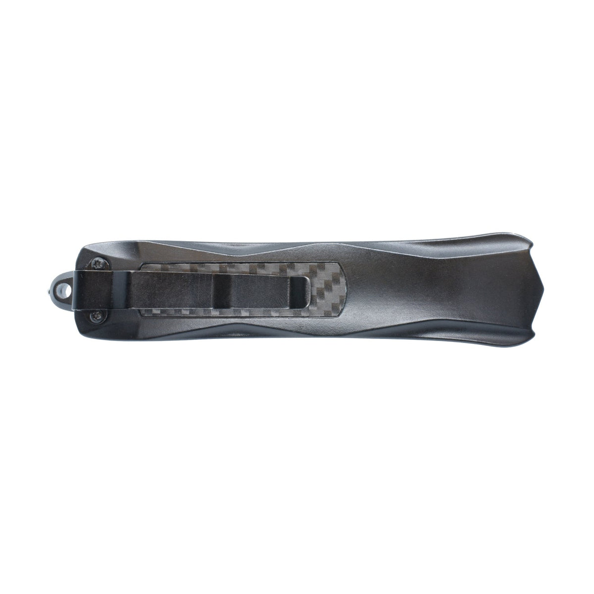 Carbon Fiber Automatic OTF Knife w/ Belt Clip Knife - Tophatter Daily Deals
