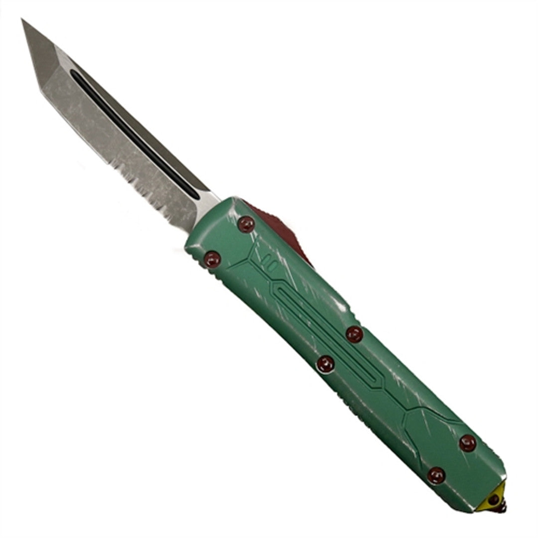 Microtech Ultratech - Partially Serrated Tanto - Bounty Hunter - 123-11BH Automatic Knives - Tophatter Daily Deals