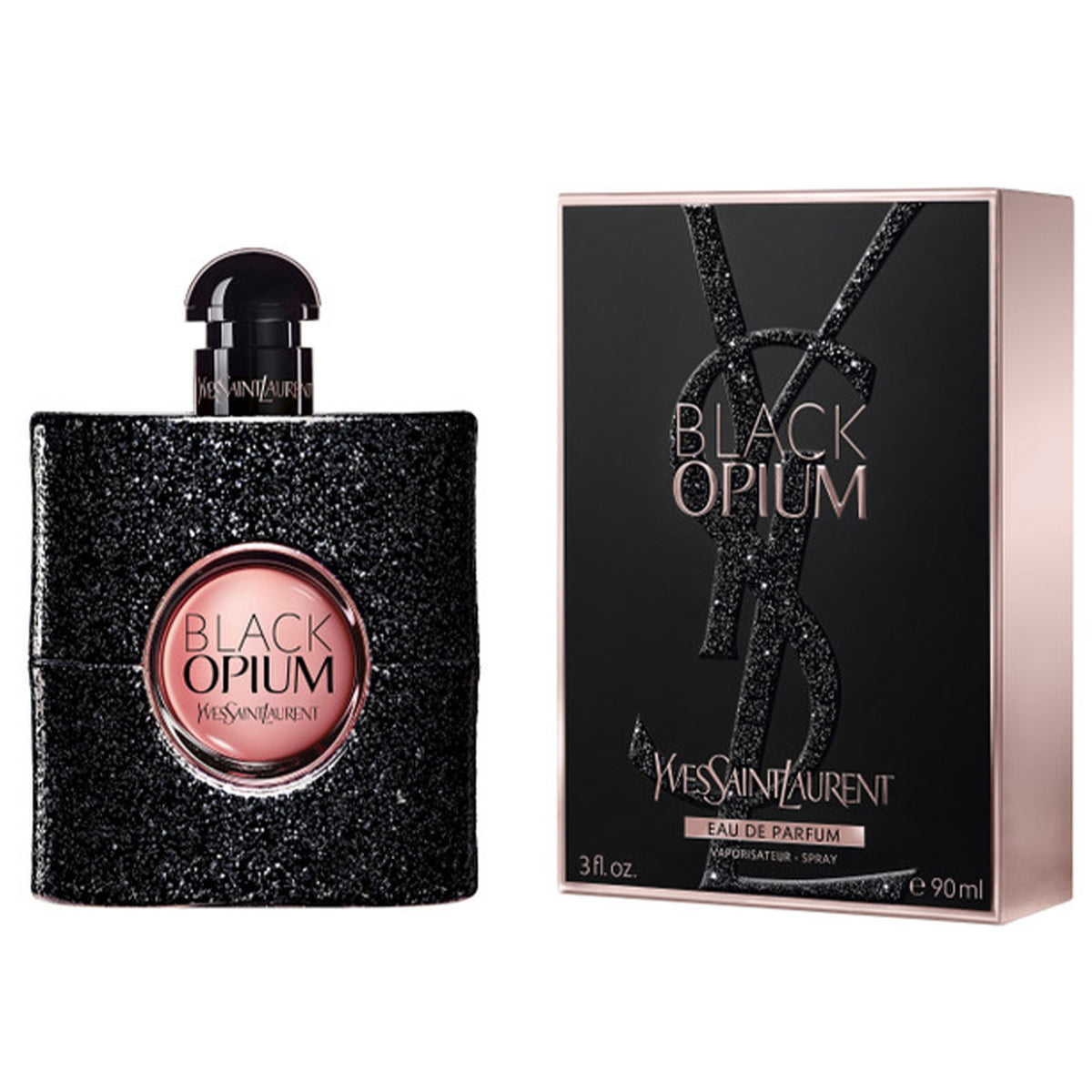 YSL Black Opium Eau De Parfum 90ml Spray - Tophatter Daily Deals