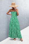 Strapless Split Maxi Dress Mid Green Casual Dresses - Tophatter Daily Deals