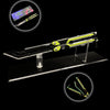 Best Quality Game Butterfly Knife IRL Game Balisong For Collection Alloy RGX Knife Green & Stand - Tophatter Daily Deals