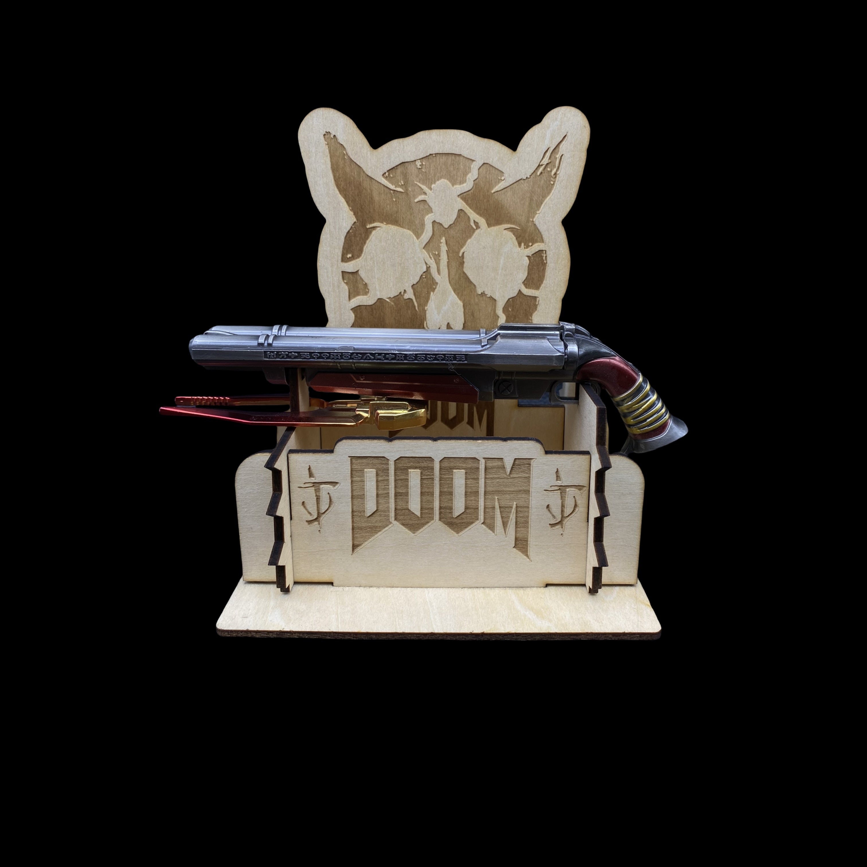 1:4 Metal Super Shotgun Miniature Craft With Wood Stand B - Tophatter Daily Deals