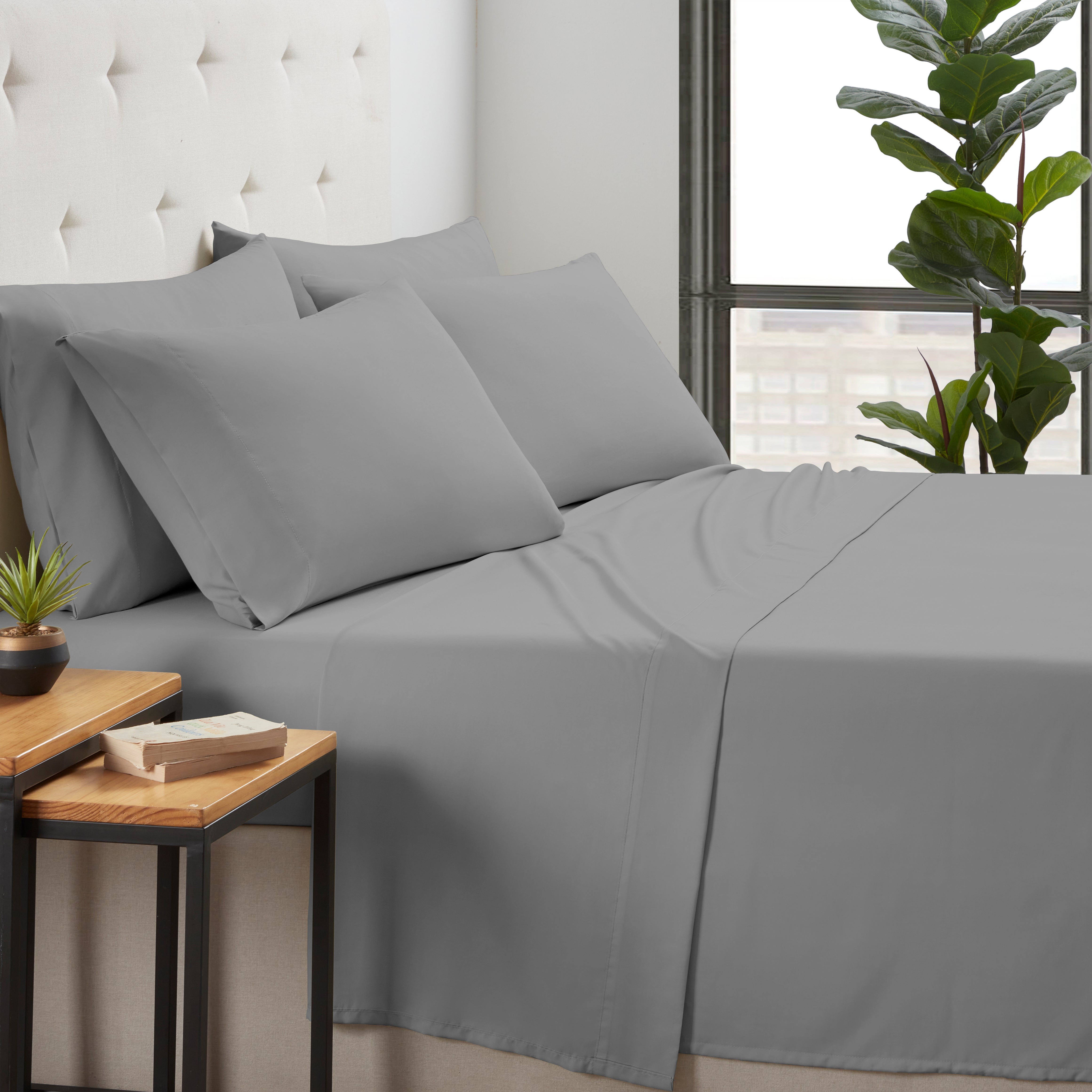 Kathy Ireland 6 Piece Bamboo Cooling Sheet Set Alloy Bedding - Tophatter Daily Deals