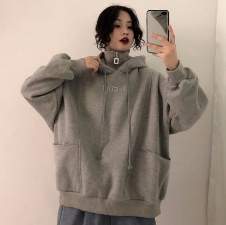 Oversized Cozy Womens Hoodie - Mid Length Fleece Winter 3D Changing Face Moving Picture Frame - Tophatter Daily Deals