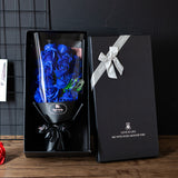 18 soap roses bouquet gift box Blue Q18 flowers 0 - Tophatter Daily Deals