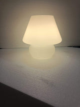 Bedside Lamp Nordic Style Glass Table Lamp Retro Bedroom Lamp White 0 - Tophatter Daily Deals