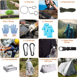 125-Pieces: Emergency Survival Gear Tactical for Outdoor Adventure Outdoor Recreation - Tophatter Daily Deals