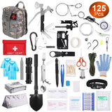 125-Pieces: Emergency Survival Gear Tactical for Outdoor Adventure Outdoor Recreation - Tophatter Daily Deals