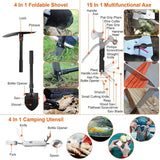 125-Pieces: Emergency Survival Gear Tactical for Outdoor Adventure Outdoor Recreation - Tophatter Daily Deals