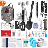 125-Pieces: Emergency Survival Gear Tactical for Outdoor Adventure Outdoor Recreation - Tophatter Daily Deals