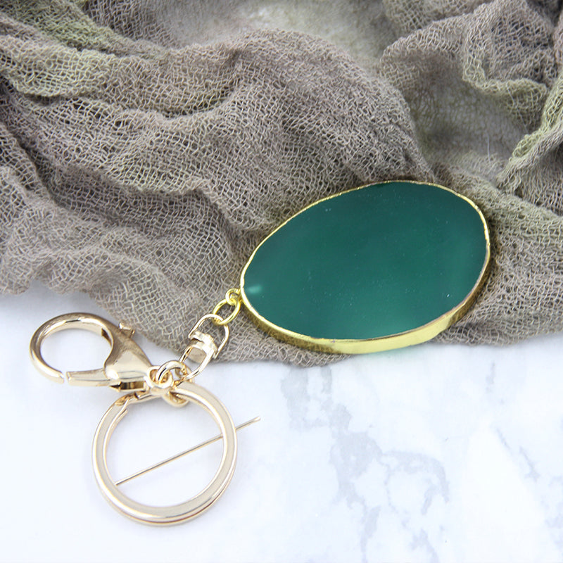 Agate Stone Wedding Brand Custom Pendant Green 7 - Tophatter Daily Deals