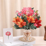 3d Stereoscopic Greeting Cards Creative Bouquet Stereoscopic Greeting Cards Dahlia 0 - Tophatter Daily Deals