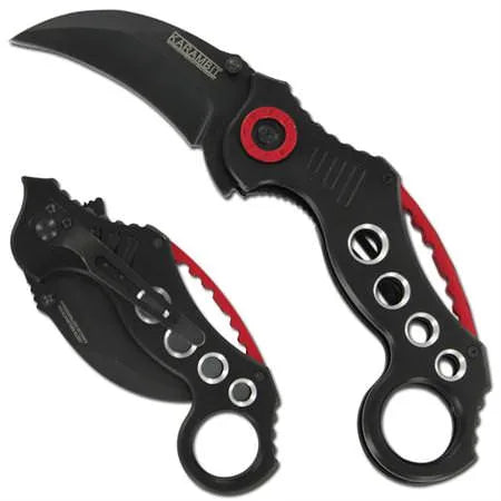 All Black Spring Assist - 'Legal Automatic' Knife - Karambit Tactical - Tophatter Daily Deals