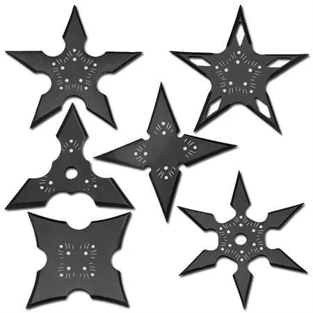 Assassins Creed Nightshade Shuriken Set Black With Pouch - Tophatter Daily Deals
